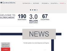 Tablet Screenshot of globalmedic.ca